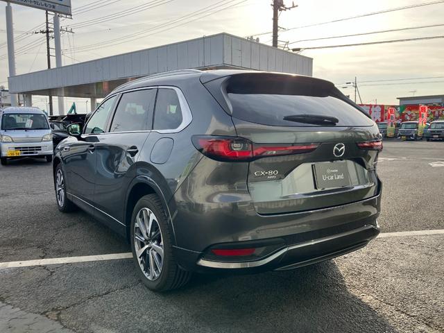 CX-80 XD-ハイブリッド プレミアムモダン 衝突被害軽減ブレーキ 全周囲カメラ オートライト オートマチックハイビーム アダプティブクルーズコントロール 革シート 3列シート バックカメラ 電動シート シートヒーター 4WD サンルーフ ETC(9枚目)