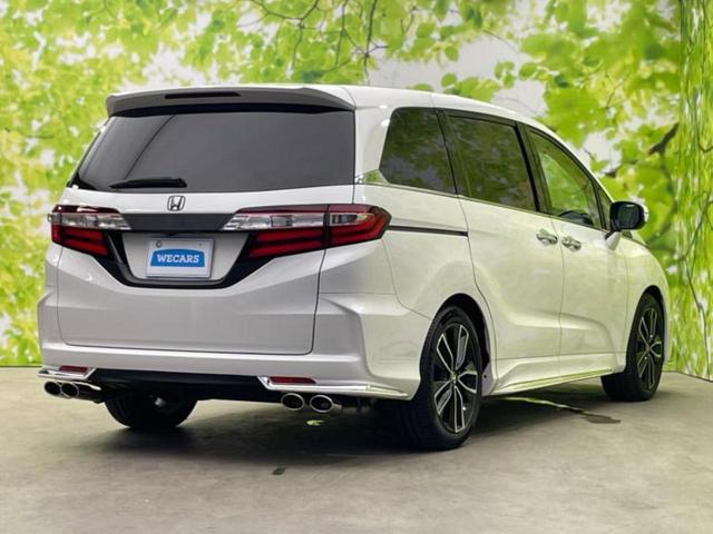 オデッセイ アブソルート・ＥＸホンダセンシング　純正エアロ／純正　８インチ　メモリーナビ／衝突安全装置／両側電動スライドドア／車線逸脱防止支援システム／シート　ハーフレザー／パーキングアシスト　バックガイド／ヘッドランプ　ＬＥＤ　フルエアロ　禁煙車（3枚目）