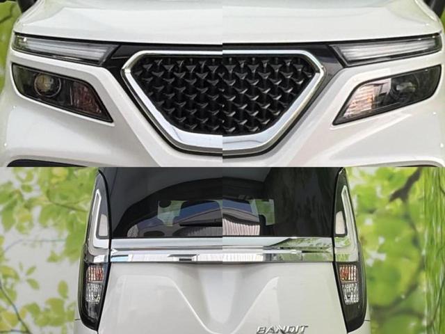 ソリオバンディット バンディットハイブリッドMV 新品タイヤ/保証書/純正 9インチ メモリーナビ/デュアルカメラブレーキサポート(スズキ)/両側電動スライドドア/シートヒーター 前席/全方位モニター/車線逸脱防止支援システム 全周囲カメラ ドラレコ(62枚目)