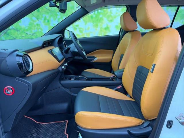 キックス Xツートーンインテリアエディション 純正エアロ/保証書/純正 9インチ SDナビ/インテリジェントルームミラー/エマージェンシーブレーキ/シートヒーター 前席/アラウンドビューモニター/車線逸脱防止支援システム/シート フルレザー(6枚目)