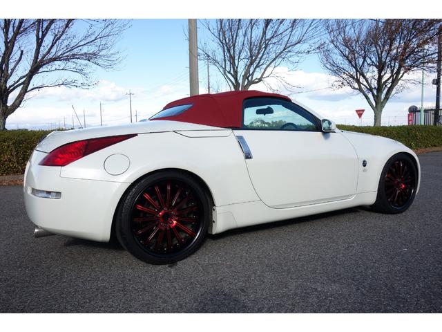 フェアレディZ ロードスター 下取り 幌(最近交換) 新品バッテリー TEINフレックスZ車高調 社外ステンレスマフラー(中間+リアピース) ドラレコ 禁煙 電動オープン ETC 社外ナビ(フルTV ブルーツース音楽)20インチ(5枚目)