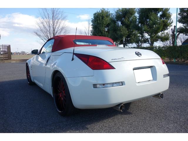 フェアレディZ ロードスター 下取り 幌(最近交換) 新品バッテリー TEINフレックスZ車高調 社外ステンレスマフラー(中間+リアピース) ドラレコ 禁煙 電動オープン ETC 社外ナビ(フルTV ブルーツース音楽)20インチ(11枚目)