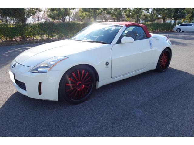 フェアレディZ ロードスター 下取り 幌(最近交換) 新品バッテリー TEINフレックスZ車高調 社外ステンレスマフラー(中間+リアピース) ドラレコ 禁煙 電動オープン ETC 社外ナビ(フルTV ブルーツース音楽)20インチ(16枚目)