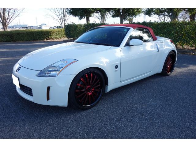 フェアレディZ ロードスター 下取り 幌(最近交換) 新品バッテリー TEINフレックスZ車高調 社外ステンレスマフラー(中間+リアピース) ドラレコ 禁煙 電動オープン ETC 社外ナビ(フルTV ブルーツース音楽)20インチ(36枚目)