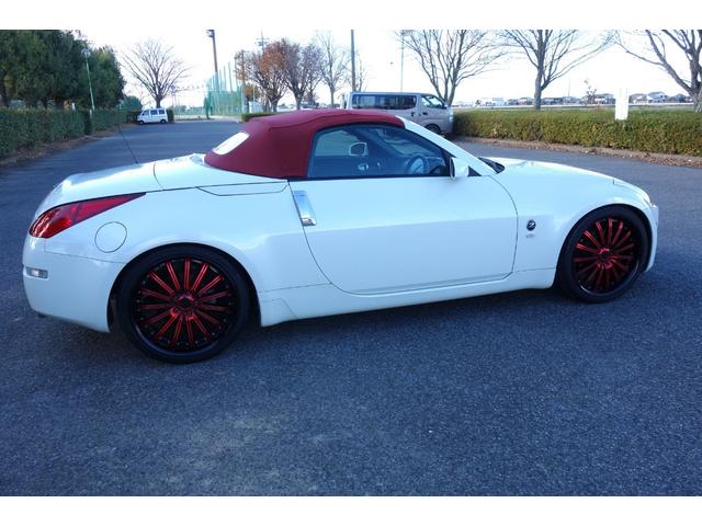 フェアレディZ ロードスター 下取り 幌(最近交換) 新品バッテリー TEINフレックスZ車高調 社外ステンレスマフラー(中間+リアピース) ドラレコ 禁煙 電動オープン ETC 社外ナビ(フルTV ブルーツース音楽)20インチ(42枚目)