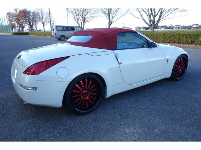 フェアレディZ ロードスター 下取り 幌(最近交換) 新品バッテリー TEINフレックスZ車高調 社外ステンレスマフラー(中間+リアピース) ドラレコ 禁煙 電動オープン ETC 社外ナビ(フルTV ブルーツース音楽)20インチ(43枚目)