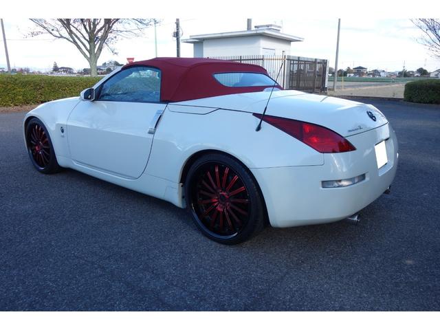 フェアレディZ ロードスター 下取り 幌(最近交換) 新品バッテリー TEINフレックスZ車高調 社外ステンレスマフラー(中間+リアピース) ドラレコ 禁煙 電動オープン ETC 社外ナビ(フルTV ブルーツース音楽)20インチ(50枚目)