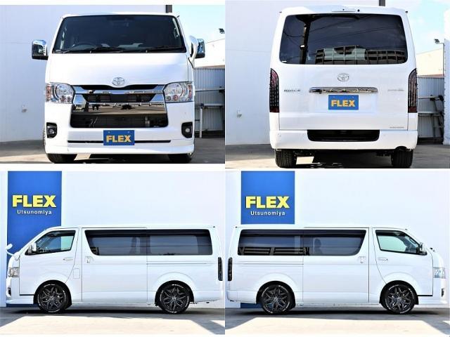 スーパーGL ダークプライムII パーキングサポート・ヨコハマPA03タイヤ【車検対応】・ローダウン1.5インチダウン・オリジナルフロントリップ・オリジナルオーバーフェンダー・オリジナルフリップアップベッド(15枚目)