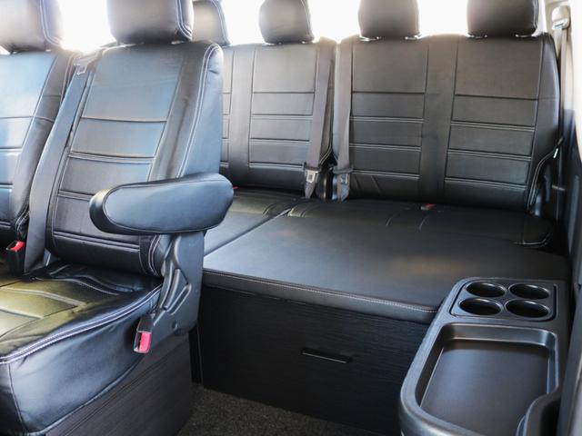 ハイエースワゴン ●オリジナルシートカバー●オリジナルスマートベッド●オリジナルフットパネル●グッドイヤーナスカータイヤ●オリジナルLEDテール●オリジナルオーバーフェンダー●オリジナルフロントスポイラー●17インチA(55枚目)