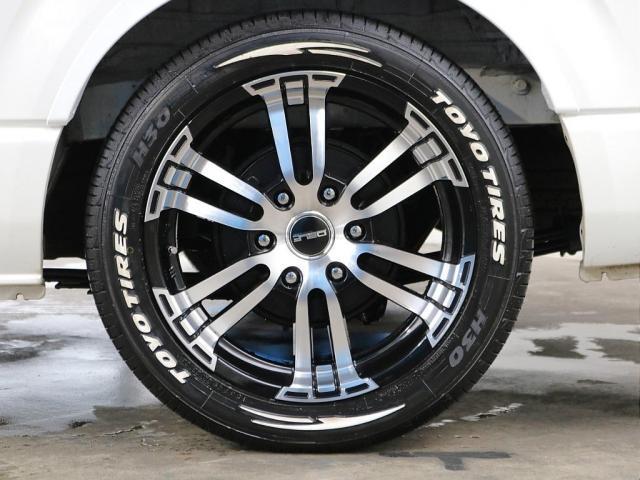 ハイエースワゴン ＧＬ　○フロントスポイラー○オーバーフェンダー○シートカバー○ＬＥＤテール○ＬＥＤハイマウントストップランプ○フットパネル○７インチナビ○ＥＴＣ○トーヨーホワイトレタータイヤ○ローダウン１インチ●オリジナル（20枚目）
