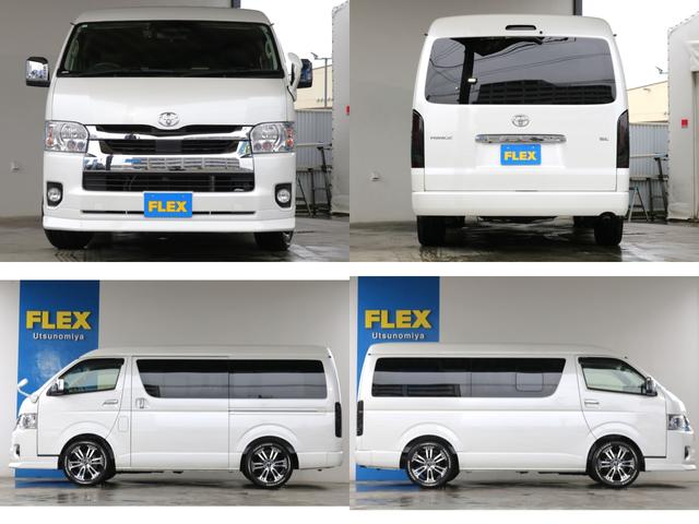 ハイエースワゴン ＧＬ　○フロントスポイラー○オーバーフェンダー○シートカバー○ＬＥＤテール○ＬＥＤハイマウントストップランプ○フットパネル○７インチナビ○ＥＴＣ○トーヨーホワイトレタータイヤ○ローダウン１インチ●オリジナル（22枚目）