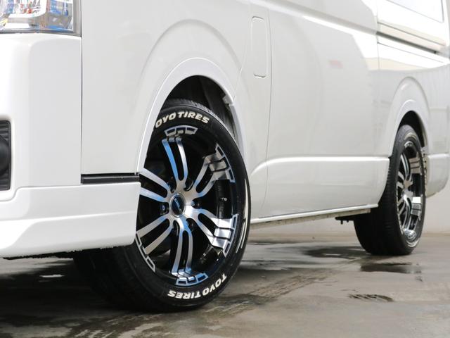 ハイエースワゴン ＧＬ　○フロントスポイラー○オーバーフェンダー○シートカバー○ＬＥＤテール○ＬＥＤハイマウントストップランプ○フットパネル○７インチナビ○ＥＴＣ○トーヨーホワイトレタータイヤ○ローダウン１インチ●オリジナル（35枚目）