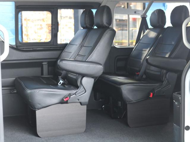 ハイエースワゴン ＧＬ　○フロントスポイラー○オーバーフェンダー○シートカバー○ＬＥＤテール○ＬＥＤハイマウントストップランプ○フットパネル○７インチナビ○ＥＴＣ○トーヨーホワイトレタータイヤ○ローダウン１インチ●オリジナル（52枚目）