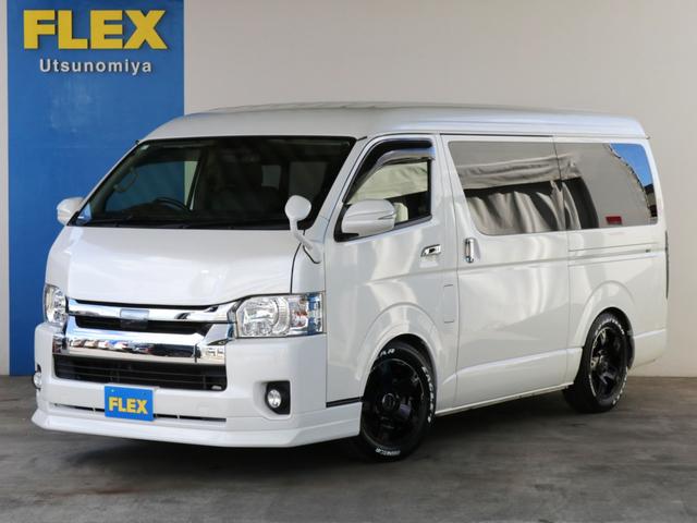 ハイエースワゴン ＧＬ　○内装架装○シートカバー○ナスカータイヤ○ボンネット○ウインカーミラー○ローダウン○オーバーフェンダー○ＬＥＤテール○７インチナビ○ＥＴＣ○サブモニター○後席フリップダウン○インテリアパネルセット○○（22枚目）