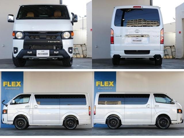 ハイエースバン スーパーＧＬ　ダークプライムＩＩ　○ＲＥクラシック丸目キット○ＴＲＤフルエアロ○リアスポイラー○シートカバー○オリジナル特注・アームレストセット○ベッドキット○ビッグＸ・ＥＴＣ・フリップダウンモニター・連動ドラレコ○ドアミラー自動格納（15枚目）