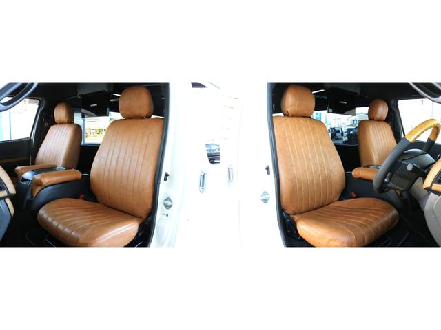 ハイエースバン スーパーＧＬ　ダークプライムＩＩ　○ＲＥクラシック丸目キット○ＴＲＤフルエアロ○リアスポイラー○シートカバー○オリジナル特注・アームレストセット○ベッドキット○ビッグＸ・ＥＴＣ・フリップダウンモニター・連動ドラレコ○ドアミラー自動格納（23枚目）