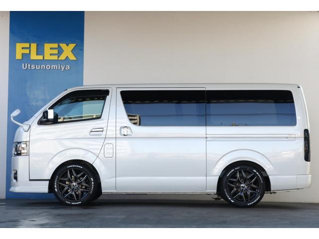 ハイエースバン ロングスーパーGL 〇フロントリップ〇TRDフルエアロ〇ヨコハマタイヤ〇ローダウン2インチ〇LEDテールランプ〇社外ベッドキット〇社外インテリアパネルセット〇アルパイン7インチナビ〇ビルトインETC○ガッツミラーボディ同(45枚目)