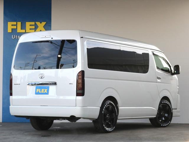 ハイエースバン ロングＧＬ　●フローリング施工●インテリアパネル●オバフェン●グッドイヤーナスカータイヤ●アルパイン１１インチナビ●フリップダウンモニター●ＬＥＤテール●●シートカバー●ＺＥＲＯワゴンベッドキット●フロントリップ（35枚目）