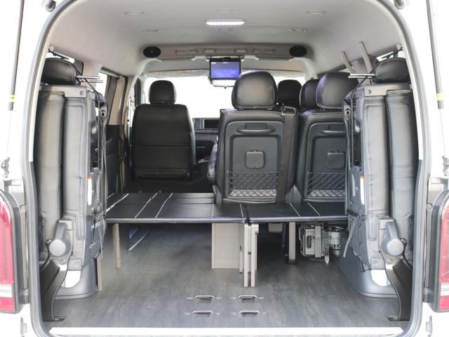 ハイエースバン ロングＧＬ　●フローリング施工●インテリアパネル●オバフェン●グッドイヤーナスカータイヤ●アルパイン１１インチナビ●フリップダウンモニター●ＬＥＤテール●●シートカバー●ＺＥＲＯワゴンベッドキット●フロントリップ（50枚目）