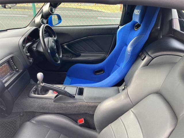 Ｓ２０００ 　トラストタービンキット　エーゲブルーオールペイント　社外エアロ　社外ウインカーミラー　　車高調　無限マフラー　６速マニュアル車　ＨＩＤ　バケットシート　社外アルミ　社外幌紺色　デフクスコ１．５ＷＡＹ（23枚目）