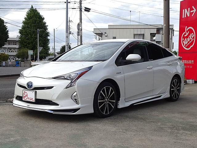 プリウス Aツーリングセレクション セーフティセンスP ブラインドスポットモニター インテリジェントクリアランスソナー LEDヘッドランプ バックカメラ モデリスタエアロ ヘッドアップディスプレイ 9型SDナビ DSZT-YC4T(7枚目)