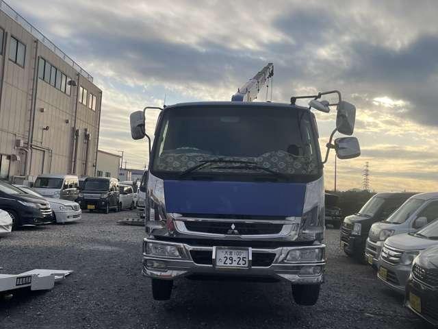 ファイター 　４トン　ワイド　４段クレーン　エアサス　修復歴無　差し違いアウトリガー　ラジコン　造りボディ　アルミブロック　カーナビ　ＥＴＣ　電動確認ミラー　メッキパーツ（13枚目）