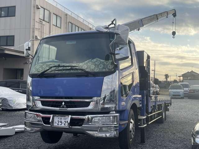 ファイター 　４トン　ワイド　４段クレーン　エアサス　修復歴無　差し違いアウトリガー　ラジコン　造りボディ　アルミブロック　カーナビ　ＥＴＣ　電動確認ミラー　メッキパーツ（14枚目）