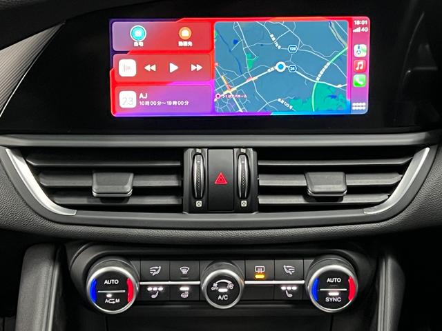 ジュリア ヴェローチェ　黒革　Ｈａｒｍａｎ＆Ｋａｒｄｏｎ　ＣａｒＰｌａｙ　Ｂカメラ　ＡＣＣ　ＡｐｐｌｅＣａｒＰｌａｙ＆ＡｎｄｒｏｉｄＡｕｔｏ　レーダークルーズ　衝突軽減　車線逸脱ＥＴＣ　純正１８ＡＷ　Ｐスタート　スマキー２個（25枚目）