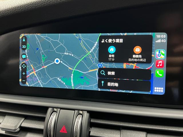 ジュリア ヴェローチェ　黒革　Ｈａｒｍａｎ＆Ｋａｒｄｏｎ　ＣａｒＰｌａｙ　Ｂカメラ　ＡＣＣ　ＡｐｐｌｅＣａｒＰｌａｙ＆ＡｎｄｒｏｉｄＡｕｔｏ　レーダークルーズ　衝突軽減　車線逸脱ＥＴＣ　純正１８ＡＷ　Ｐスタート　スマキー２個（34枚目）