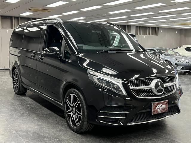 Ｖクラス Ｖ２２０ｄ　アバンギャルド　ロング　ＡＭＧライン　１年保証　法人１オーナー　黒本革フルフラット　パノラマＳＲ　　レーダーセーフティ　全方位カメラ　ＣａｒＰｌａｙ＆ＡＡ　純正ＡＭＧ１９インチ　ＬＥＤインテリライト／オートハイビーム　ＭＢＵＸナビ　ＤＴＶ（12枚目）