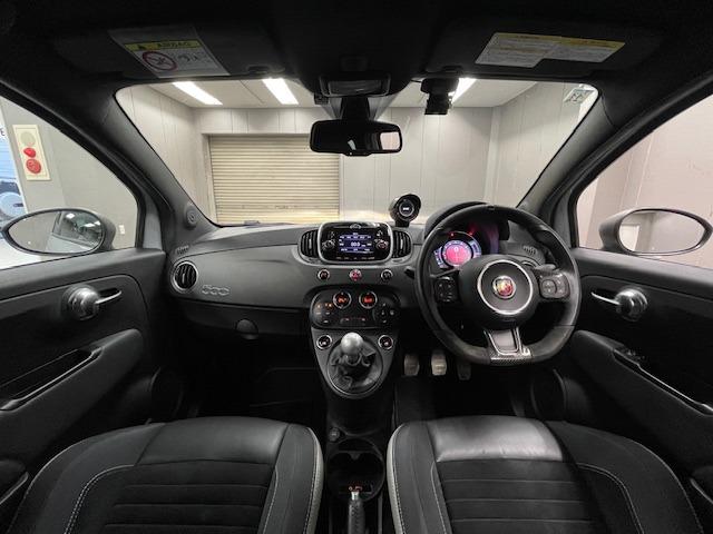 アバルト595 コンペティツィオーネ 5MT 後期 右ハンドル 距離無制限1年保証 純正ディスプレイオーディオ Bluetooth Brembo赤キャリパー レコモン アルカンターラコンビシート 純正17AW ETC Rソナー 禁煙車(21枚目)