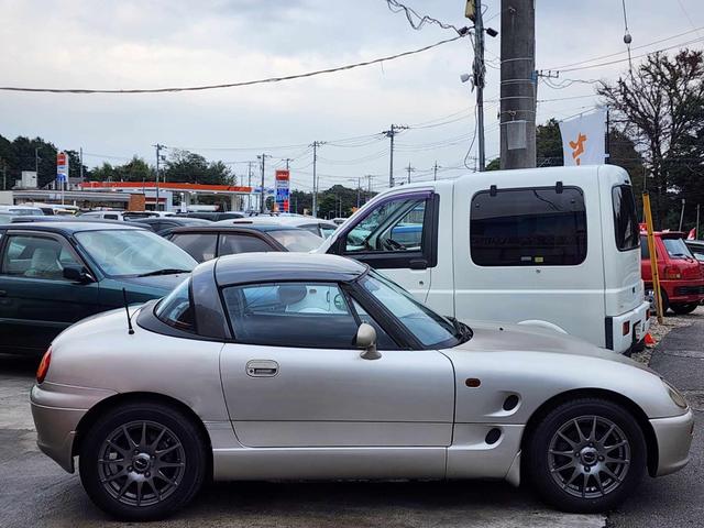 カプチーノ 　５速マニュアル　モンスターマフラー社外エアークリーナー車社外　ハンドル　インタークーラーターボ　３１　３３７（4枚目）