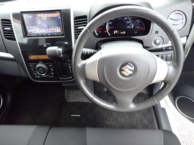 ワゴンＲスティングレー Ｘ　４ＷＤ　純正１４インチアルミ　ナビ　フルセグＴＶ　シートヒーター　Ｐスタート　Ｓキー（5枚目）