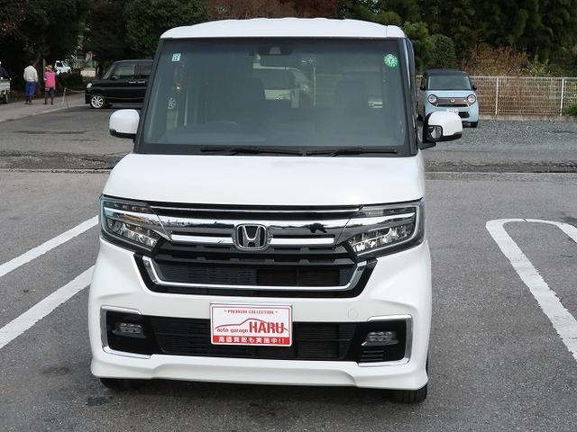 N-BOXカスタム Lターボ 純正SDナビ フルセグTV バックカメラ Bluetooth ハーフレザーシート シートヒーター ETC ドラレコ 両側電動スライドドア ホンダセンシング アダプティブクルーズコントロール 修復歴無し(3枚目)