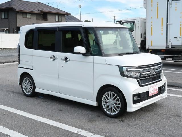 N-BOXカスタム Lターボ 純正SDナビ フルセグTV バックカメラ Bluetooth ハーフレザーシート シートヒーター ETC ドラレコ 両側電動スライドドア ホンダセンシング アダプティブクルーズコントロール 修復歴無し(7枚目)