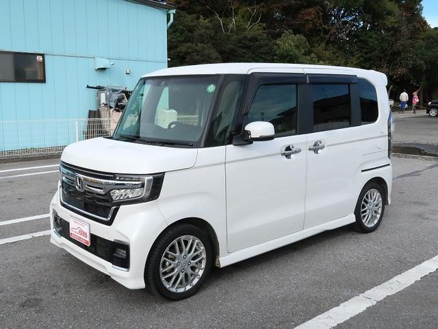 N-BOXカスタム Lターボ 純正SDナビ フルセグTV バックカメラ Bluetooth ハーフレザーシート シートヒーター ETC ドラレコ 両側電動スライドドア ホンダセンシング アダプティブクルーズコントロール 修復歴無し(10枚目)