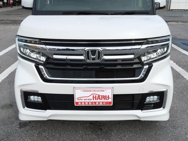 N-BOXカスタム Lターボ 純正SDナビ フルセグTV バックカメラ Bluetooth ハーフレザーシート シートヒーター ETC ドラレコ 両側電動スライドドア ホンダセンシング アダプティブクルーズコントロール 修復歴無し(14枚目)