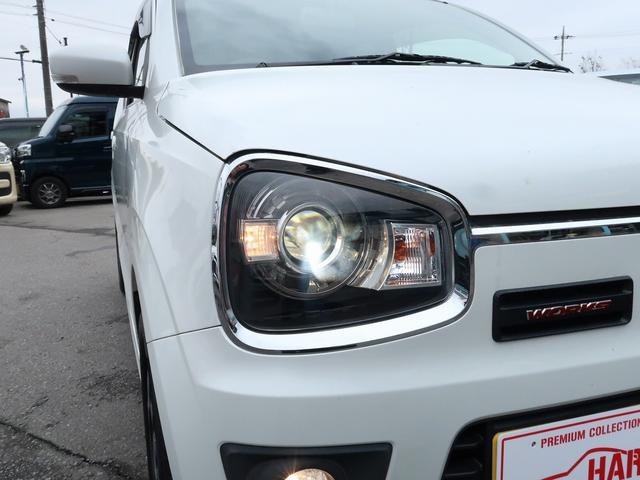 アルトワークス ベースグレード 社外ナビ Bluetooth接続 純正15インチアルミホイール ETC KYBショック 赤キャリパー 車検満了令和9年3月 純正RECAROシート フロントフォグランプ HIDヘッドライト(8枚目)