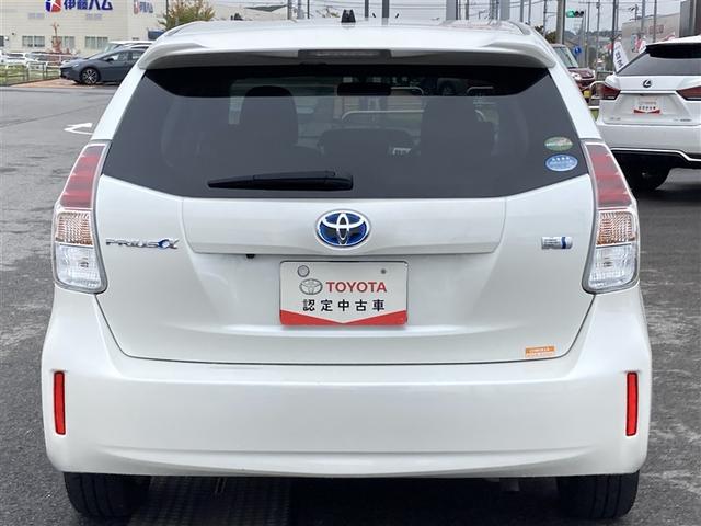 プリウスα S スマキ- 整備点検記録簿 リモコンキー 横滑り防止装置付き PW Bカメラ ナビ・TV ABS付き アルミホイール 1セグTV メモリーナビゲーション パワーステアリング 運転席エアバッグ イモビ(5枚目)