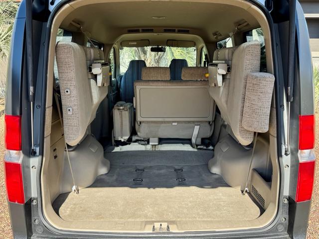 ステップワゴン I 5.6万km 車検2年付 回転シート ラプターライナー HONDAグリル クラシックカスタム ホワイトリボン 鉄ちんカスタム アメ車バンミラー サイドデカール スモークヘッドライト スムージング(55枚目)