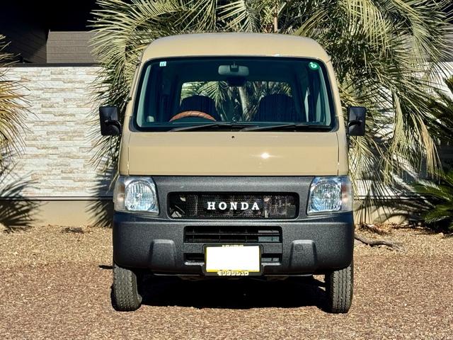 アクティバン 　５ＭＴ　車検付　記録簿有り　ユーザー買取　全塗装　ベージュ　オールペイント　ラプターライナー　ホワイトリボンタイヤ　オリジナルＨＯＮＤＡグリル　ＬＥＤライト　鉄ちん　ざらざら塗装　スムージングゲート（5枚目）