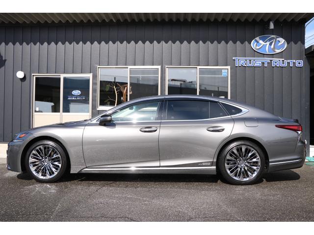 LS LS500h Iパッケージ ワンオーナー サンルーフ OP20インチアルミ 本革シート&ベンチレーター パノラミックビューモニター マンガンラスター トパーズブラウン内装 純正ナビ フルセグTV デジタルインナーミラー(15枚目)