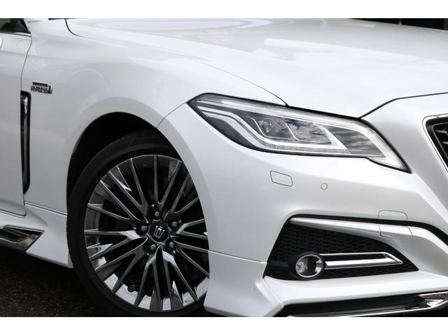 クラウンハイブリッド G-エグゼクティブ モデリスタエアロ 本革シート&ベンチレーター パノラミックビューモニター デジタルインナーミラー 純正ナビ フルセグTV HUD BSM プリクラッシュ クリアランスソナー!(4枚目)