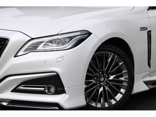 クラウンハイブリッド G-エグゼクティブ モデリスタエアロ 本革シート&ベンチレーター パノラミックビューモニター デジタルインナーミラー 純正ナビ フルセグTV HUD BSM プリクラッシュ クリアランスソナー!(5枚目)