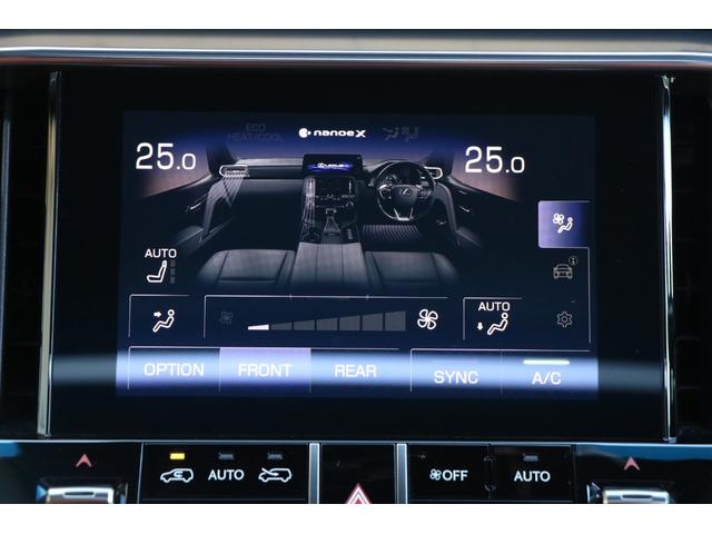 純正ナビ、フルセグ、パノラミックビュー、ＥＴＣサンルーフ鷹羽オーナメントパネル、サンフレアブラウン本革、モデリスタエアロ＆ＡＷ、クールボックス、リアエンタ、マークレビンソン、社外パンテーラセキュリティ