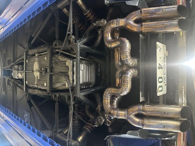 カウンタック ＬＰ４００Ｓ　５速ＭＴ　エンジンフルＯＨ済み（クランクシャフトバランス取り）　ピストン、リング、メタル新品　バルブすり合わせ　ワンオフマフラー　エギゾースト　パナスポーツアルミ　ＡＰレーシングブレーキキット（44枚目）