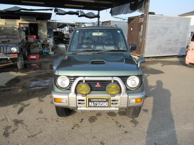 パジェロミニ ＶＲ－ＩＩ　５速ＭＴ　パートタイム４ＷＤ　ターボ　集中ドアロック　ドラレコ　ＥＴＣ　ドアバイザー　純正アルミ　ルーフレール　タイベル交換歴あり　車検令和８年１１月１１日　修復歴無し（3枚目）