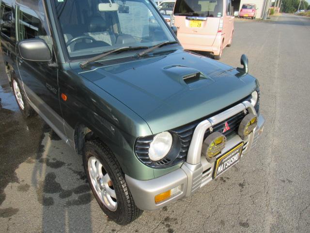 パジェロミニ ＶＲ－ＩＩ　５速ＭＴ　パートタイム４ＷＤ　ターボ　集中ドアロック　ドラレコ　ＥＴＣ　ドアバイザー　純正アルミ　ルーフレール　タイベル交換歴あり　車検令和８年１１月１１日　修復歴無し（6枚目）