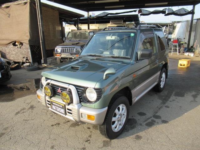 パジェロミニ ＶＲ－ＩＩ　５速ＭＴ　パートタイム４ＷＤ　ターボ　集中ドアロック　ドラレコ　ＥＴＣ　ドアバイザー　純正アルミ　ルーフレール　タイベル交換歴あり　車検令和８年１１月１１日　修復歴無し（15枚目）