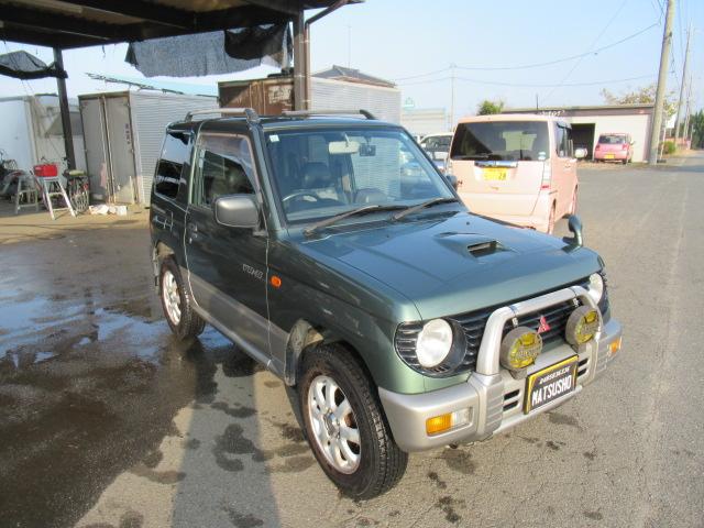 パジェロミニ ＶＲ－ＩＩ　５速ＭＴ　パートタイム４ＷＤ　ターボ　集中ドアロック　ドラレコ　ＥＴＣ　ドアバイザー　純正アルミ　ルーフレール　タイベル交換歴あり　車検令和８年１１月１１日　修復歴無し（16枚目）